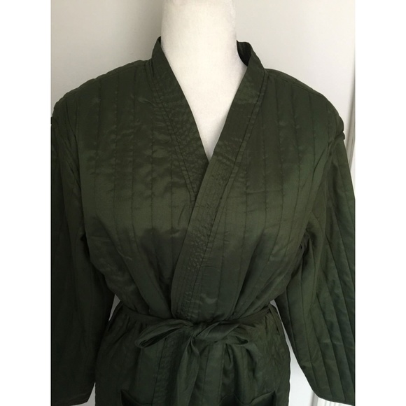 Daya by Zendaya Green Quilted Kimono Jacket - Picture 6 of 8